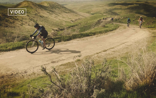 cyclists on the course at the 2024 rock cobbler