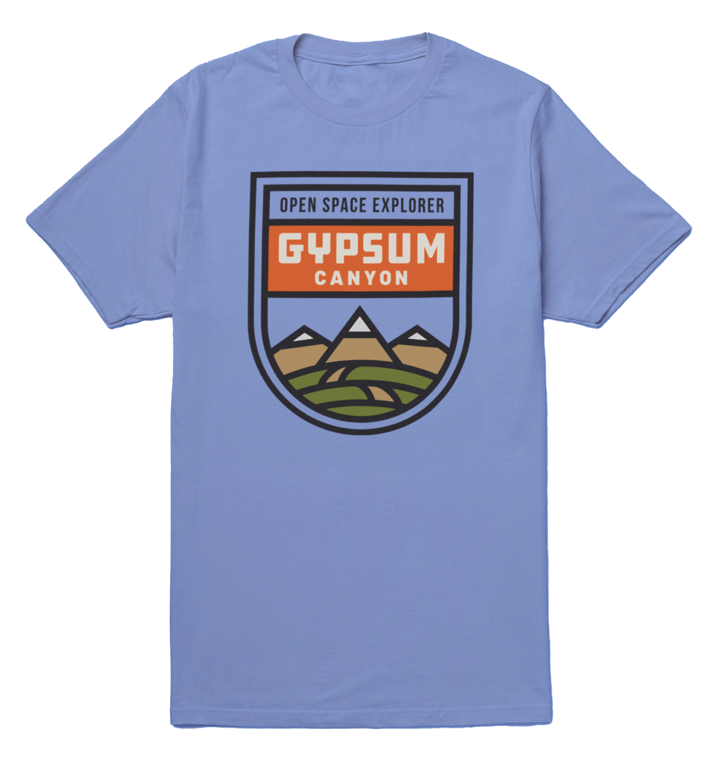 mens gypsum canyon mountain bike tee with 4 color print