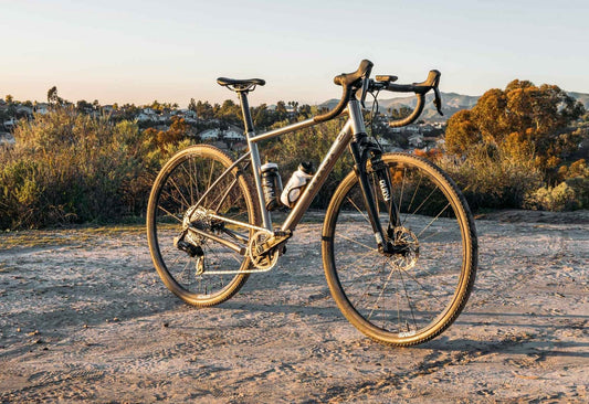 masi incanto ti gravel bike with enve carbon wheels and rockshox Rudy gravel fork