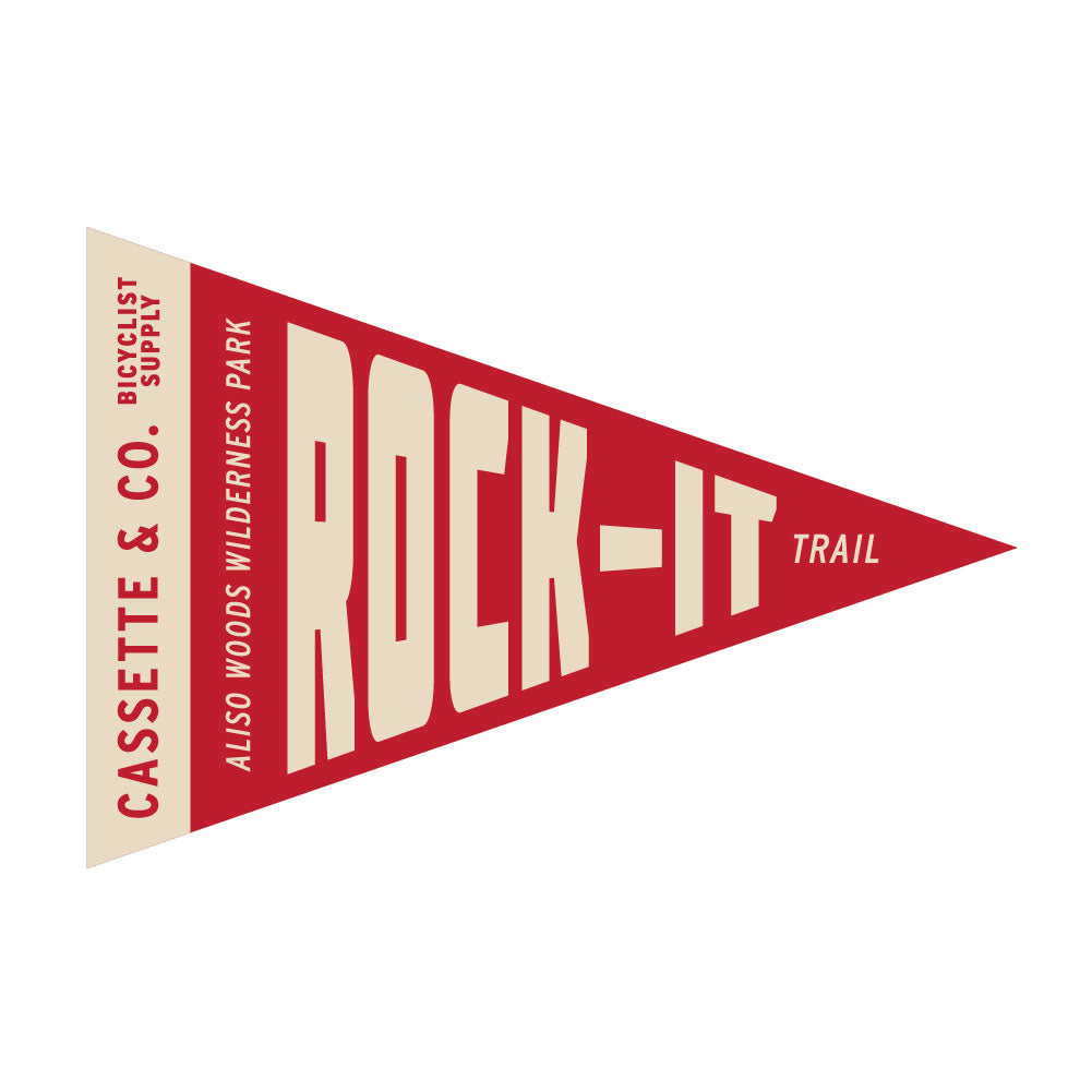 Rock-It trail pennant sticker