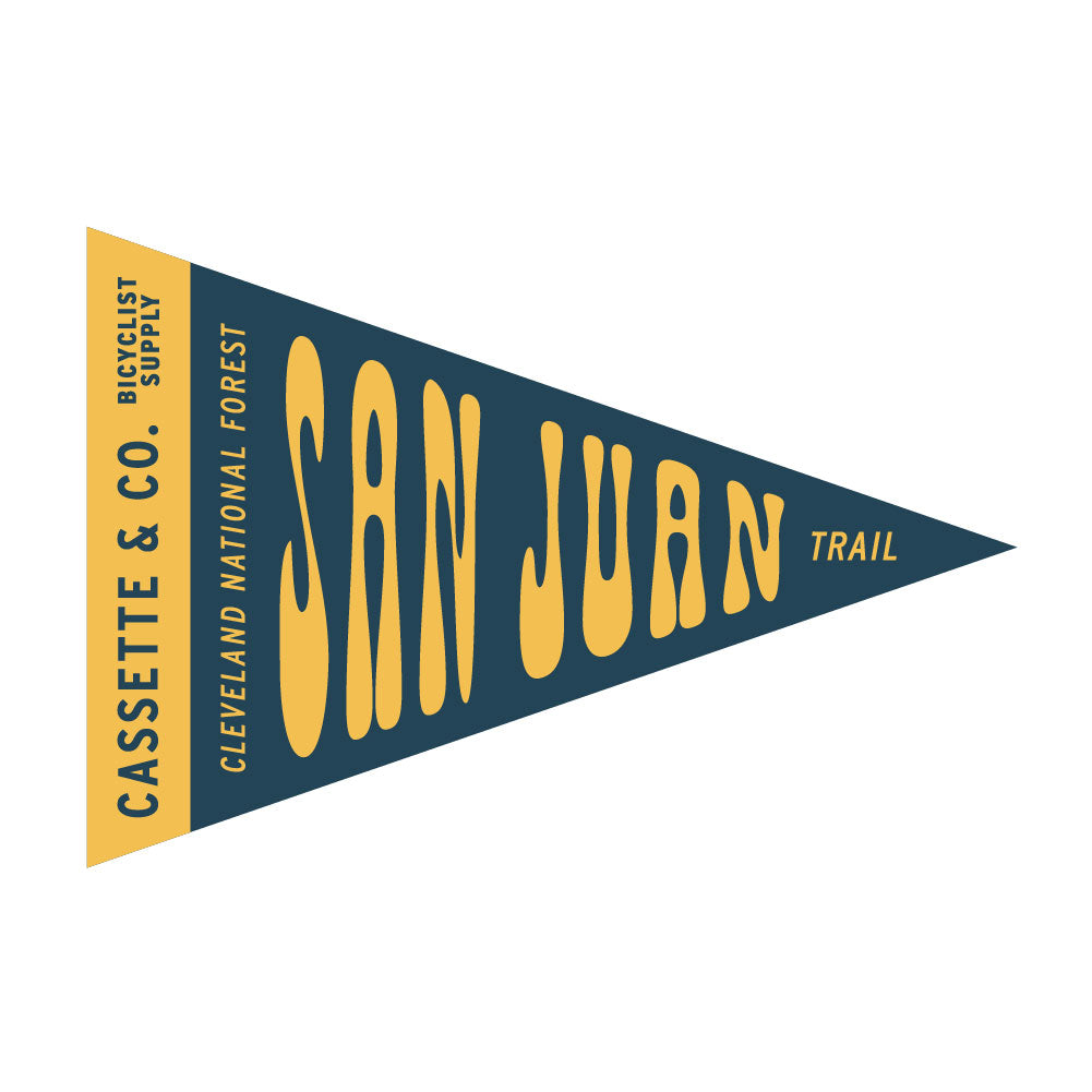 San Juan trail pennant sticker