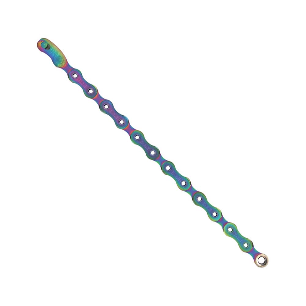 SRAM Eagle 12 speed chain in rainbow color