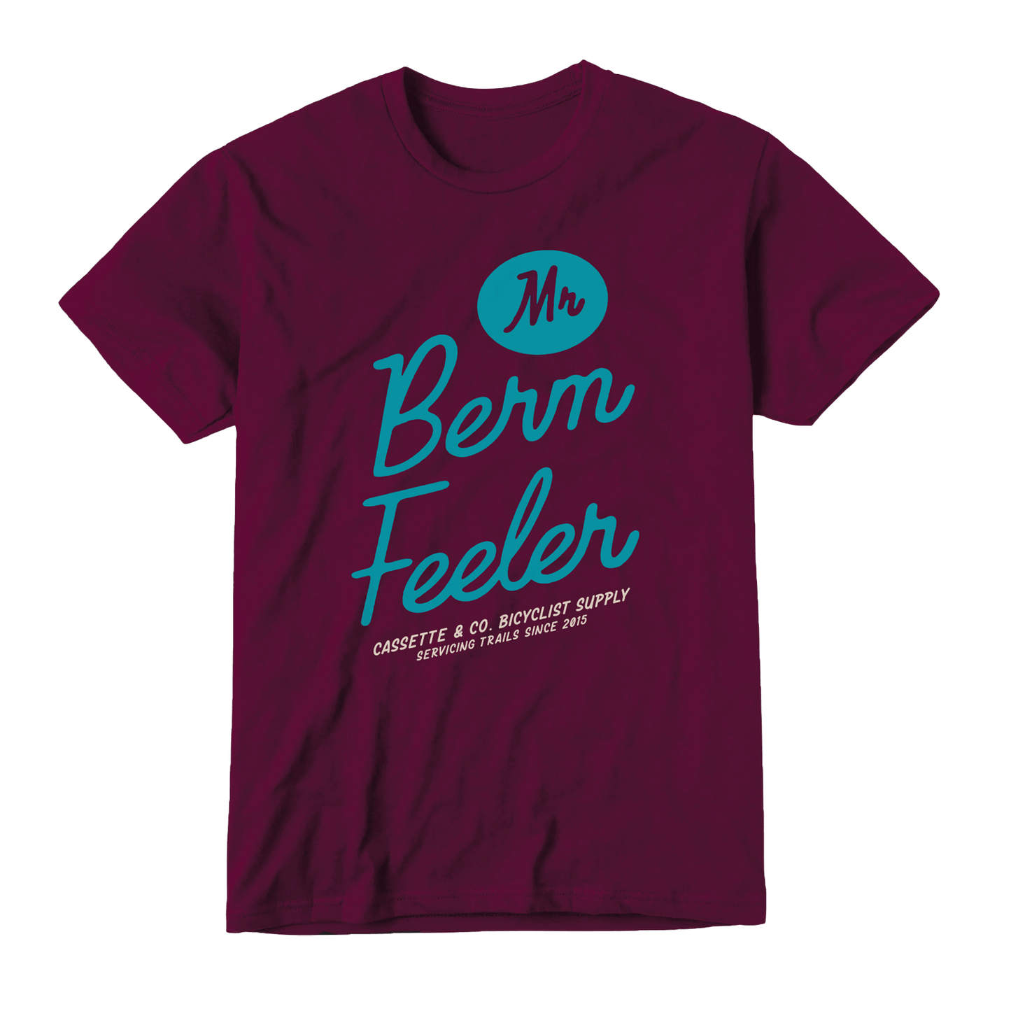 Mr Berm Feeler mountain bike tee with 2 color print