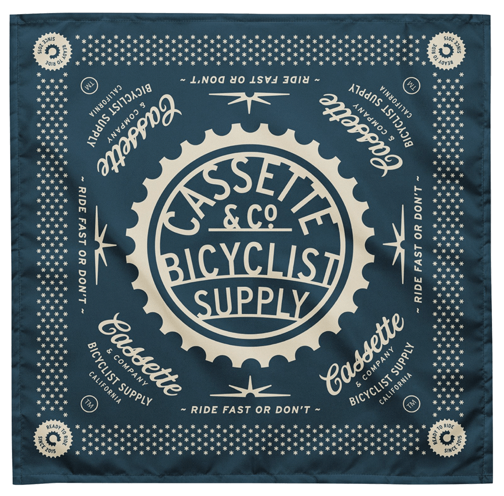 bandana for cyclist with 2 color print