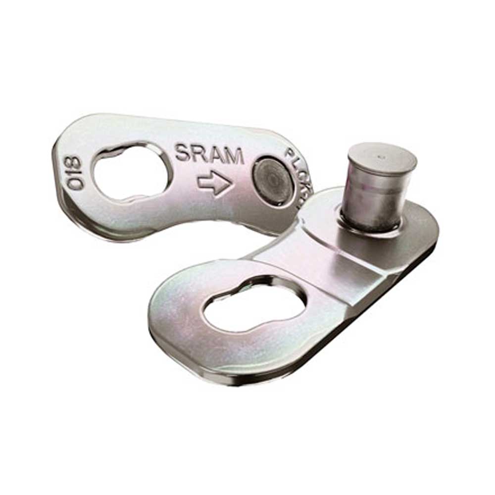 SRAM powerlock link in silver for flattop chains