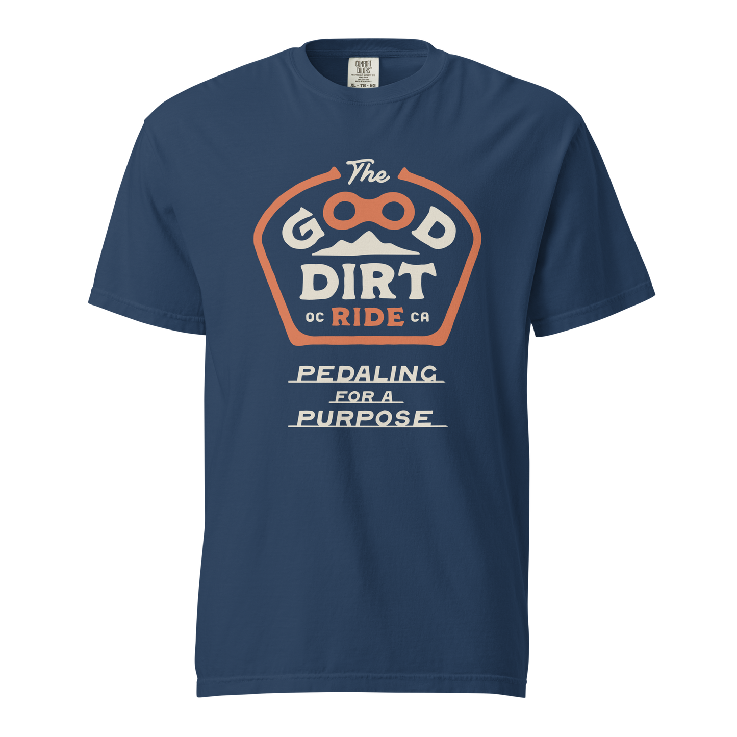 GOOD DIRT RIDE NAVY TEE